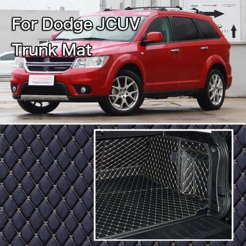 PU Leather Rear Trunk Cargo Liner Protector Mat Seat Back Cover For Doge JCUV