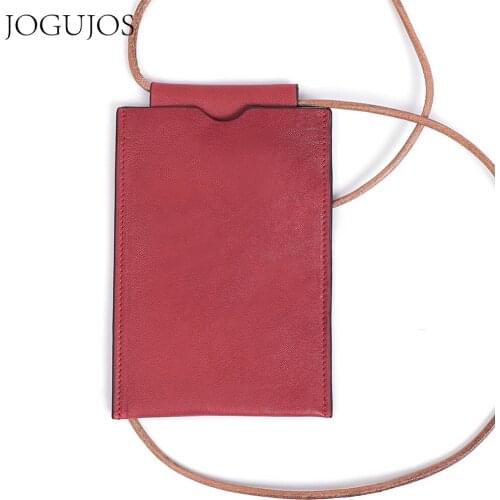 JOGUJOS Fashion Card Holder Case Luxury Phone Bag for Lady Phone Case Iphone with Strap Messenger Bag Man Credit Care Holder