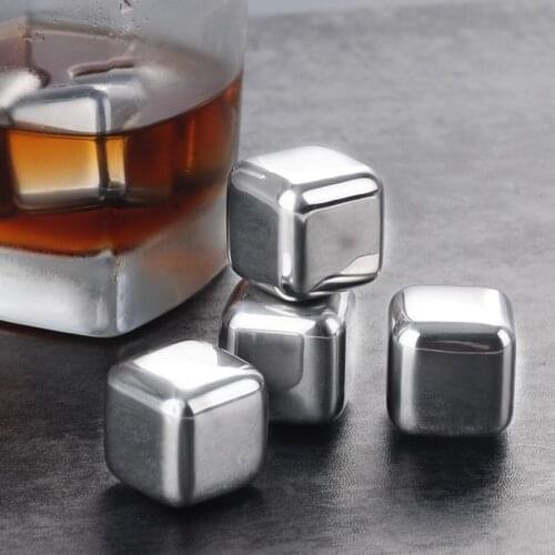304 Stainless Steel Ice Cube Ice Tartar Whiskey Beverage Metal Ice Home World Cup Beer Quick Frozen Ice Cube