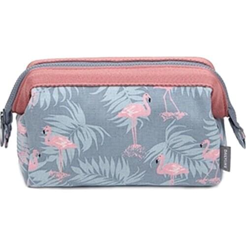 New Arrival Women Storage Bag Organizer Bag Retro Flower Waterproof Makeup Wash Female Zip Lock Plastic Bags ziplock bag 60XX