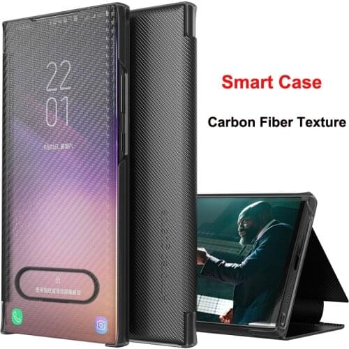 Smart View Flip Case For iPhone 13 Mini 12 11 Pro Max 8 7 6 6S Plus SE 2020 Window Stand Holder Call Answer Fiber Cover Funda