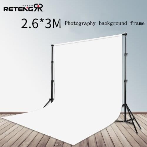 2.6x3m Background Stand Support Matal Adjustable Stand With Carry Bag For Photography Photo Studio Adjustable Crossbar System