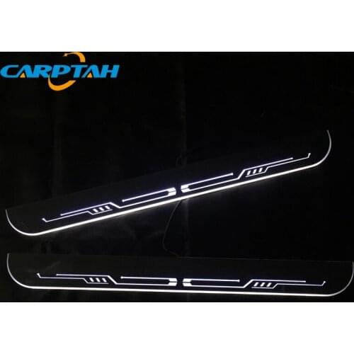 Carptah Moving LED Car Light Door Sill Scuff Plate Pathway Dynamic Streamer Welcome Lamp For Acura RLX 2012 - 2014 2015 2016