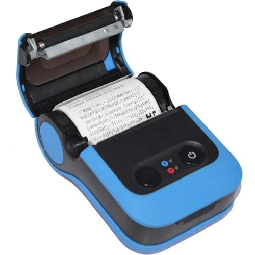 Portable 58mm Black and Blue Printing Wireless Hand held Barcode Printer HCC-L21