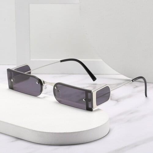 Fashion Vintage Small Frame Rectangle Sunglasses Men Women 2021 Luxury Brand Designer Travel Steampunk Sun Glasses UV400 Shades