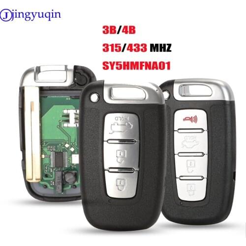 Jingyuqin 3 4 Buttons 433Mhz Smart Remote Key Keyless Fob For Hyundai Sonata Genesis Equus Veloster 2009-2015 PCF7952 SY5HMFNA04