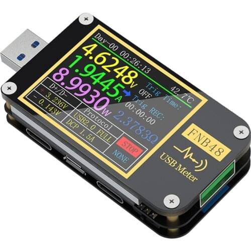 Bluetooth FNB48 PD Trigger USB tester QC4 + PD3.0 2.0 PPS Fast Quick Charging Voltmeter Ammeter Current Voltage Protocol