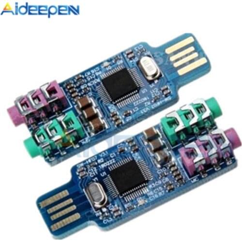 Free Drive USB Sound Card Laptop Computer External Sound Card Notebook Sound Card Original CM108 USB Sound Card Chip