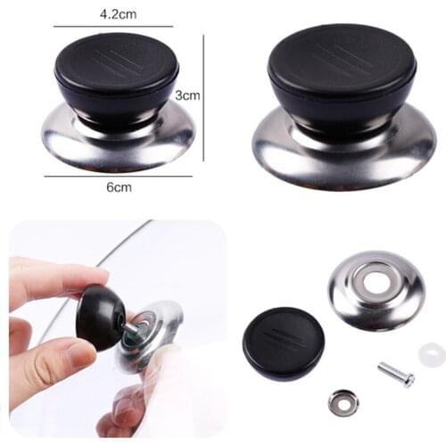 Replacement Universal Stainless Steel Kitchen Cookware Pot Pan Lid Hand Grip Knob Handle Cover Lid Handle Kitchen Accessories