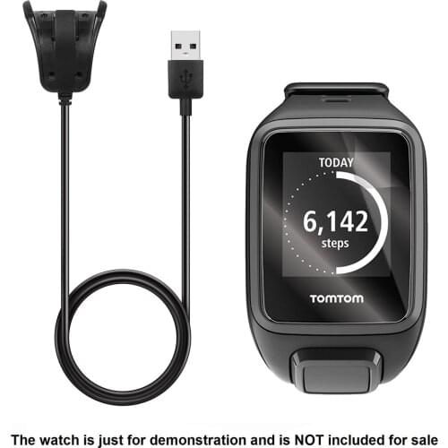 Screen Protector Shield Film + USB Charging Cable Charger Cables For TomTom Spark Smart Watch Accessories