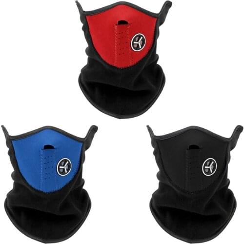 1PC Warm Winter Ski Snow Scarf Motorcycle Half Face Mask Cover Outdoor Sport Neck Protector Motorcycle Face Mask