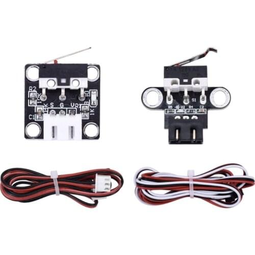 3D Printer Parts Mechanical Limit Switch 2x Switches Module Endstop Horizontal Type for RepRap Ender 3 Pro with Cables