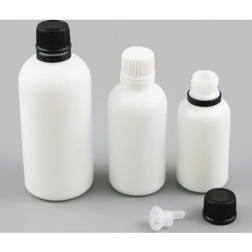 200 X High Quality Refillable Natural White Glass Bottle With Tamper Evident Cap 30ml 50ml 100ml 1OZ White Glass Containers
