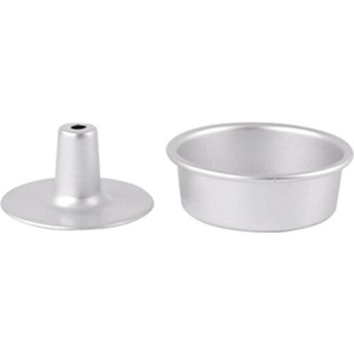 5/7/8/10Inch Aluminum Alloy Round Chiffon Cake Pan Removable Bottom Hollow Chimney Cake Mold DIY Baking Cake Tools