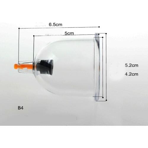 5 pcs B1/B2/B3/B4/B6 Thickened Vacuum Cupping cans acupuncture massage cup