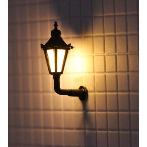 5pcs Model Railway 1/200 Outdoor Led Lamppost Lamps Wall Lights Z N Scale 12V New LBD06