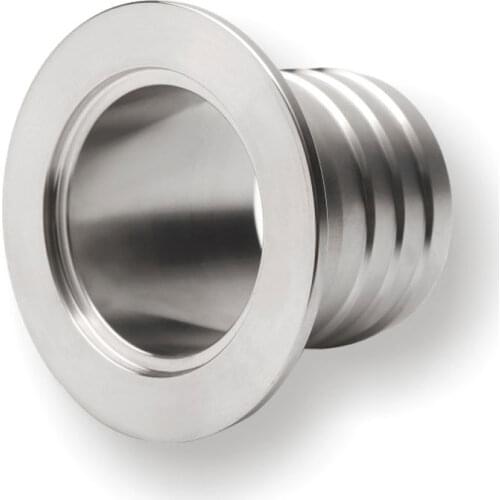 6 8 10 12 16 20-50mm Hose Barb x KF10/16/25/40/50 Vacuum Tri Camp SUS 304 Stainless Steel Sanitary Pipe Fitting Beer Brew