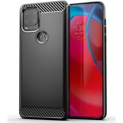 Shock Absorption Cover Soft TPU Anti Scratch Carbon Fiber Back Silicone Case for Motorola Moto G Stylus 5G 2021 Case