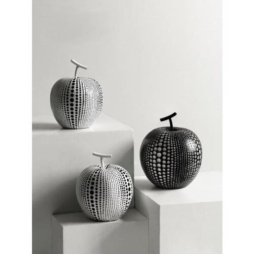 Apple Statue Home Decoration Accessories Abstract Sculpture Owl Statues for Decoration Home Decor Figurines Desktop Furnishings