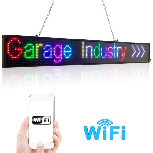 New 82cm P5 RGB Sign Full color SMD2121 Car LED display board indoor Time Countdown Scrolling text Message advertising Screen