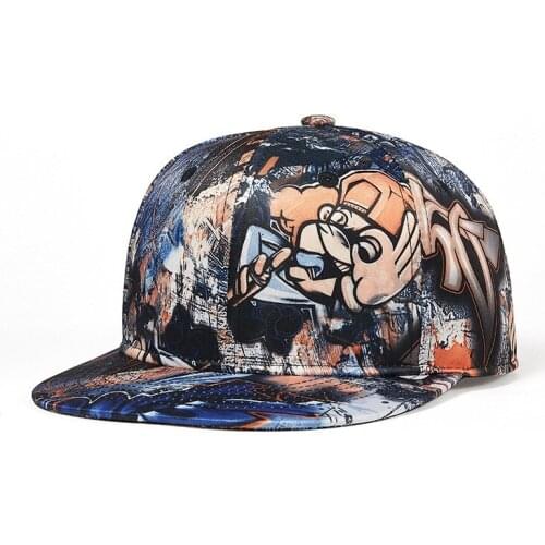 Hip Hop Baseball Cap Men Women Street Dancer Cap Skateboard Graffiti Doodle Hat Busker Fans Caps Hat for Men Women Youth SA773
