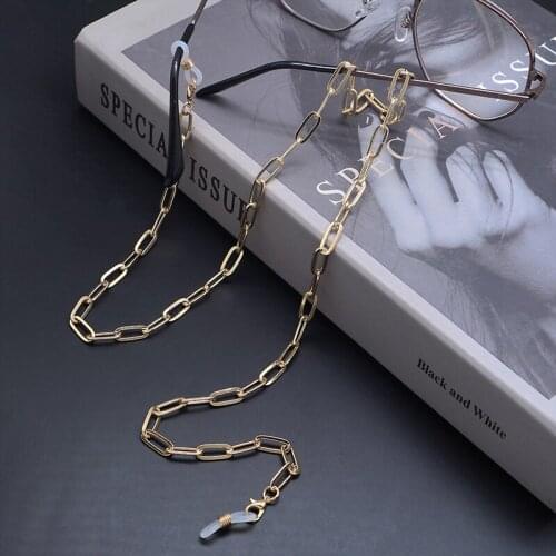Gold Silver Color Alloy Glasses Chain Non-slip Sunglasses Eyeglass Link Chain Lanyards Holder Cord Strap Neck Eyewear Jewelry