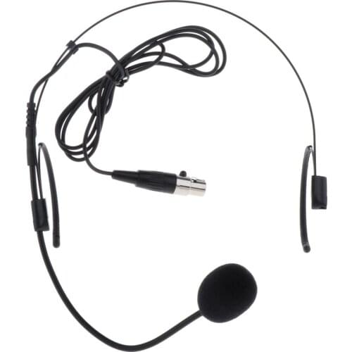 Headset Headworn Microphoneffor Wireless System - Detachable Cable With Mini 4Pin XLR Port Connector