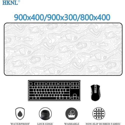 Art Big Mousepad White Black Desk Protector Pad on The Table Pads Computer Mat Xxl Mouse Pad Deskmat Office Carpet DropShipping