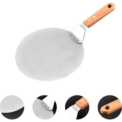 10/12 Inch Stainless Steel Pizza Shovel Spatula Large Round Pizza Paddle for Kitchen Oven Pizza Bread Cake Transfer Baking Tools