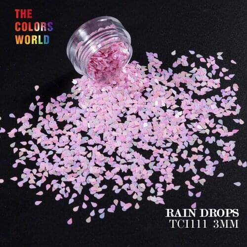 TCT-066 Raindrop Shape 3MM Size 12 Different Colors Nail Glitter Set For Nail Art Decoration Nail Gel Makeup DIY Decoration