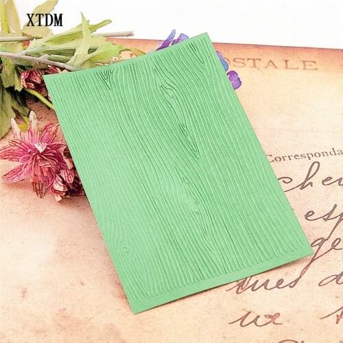 HOT plastic Wood grain craft card making paper card album wedding decoration clip Embossing folders