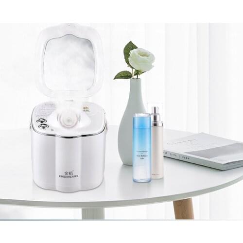 Portable Home Use Beauty Salon Infrared Led Therapy Deep Cleaning Facial Steamer Vaporizer Sauna Spa Hot Thermal Spray Steamer