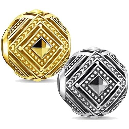 Silver Plated & Gold Color Africa Karma Beads, Most Fashion DIY Beads for Jewelry Making Fit Bracelets Necklaces for Women Men