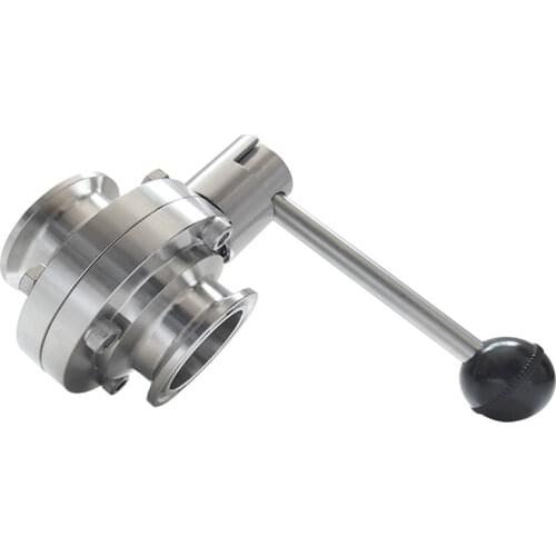 3/4" 1" 1.5" 2" SS304 Stainless Steel Sanitary Tri Clamp Butterfly Valve Homebrew