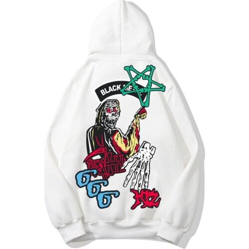 Graffiti Print Hooded Sweatshirts Hoodies Hip Hop Streetwear fleeces Fashion Casual Pullover Tops