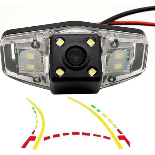Intelligent Dynamic Trajectory Tracks Car Rear View Parking Backup Camera For Honda Pilot Accord Odyssey Acura TSX Civic EK FD