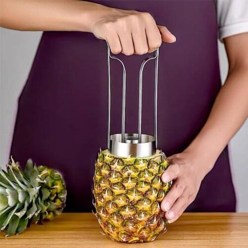 Creative 304 Stainless Steel Pineapple Peeler Machine Corer Slicer Cutter Parer Multifunctional Manual Fruit Peeler Kitchen Tool
