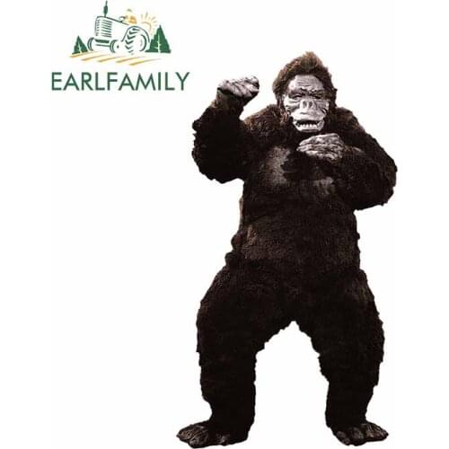 EARLFAMILY 13cm x 7.5cm for King Kong Personality Funny Car Sticker Waterproof Body for Car Fashion Occlusion Scratch Decals