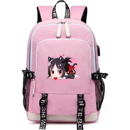 Kaguya-sama Love Is War Kawaii Women Backpack Oxford School Bags Anime Bookbag Travel Bagpack Fujiwara Chika Laptop Backpack