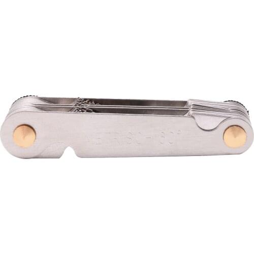 1pc 58 Blades Thread Screw Pitch Gauge 55/60 Degree Metric & Whitworth Measuring Tool Mayitr