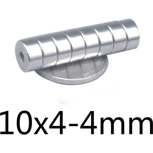 10/20/30pcs 10x4-5 N35 Powerful Magnets 10*4 mm Hole 5mm Permanent Round Countersunk Neodymium Magnetic Magnet 10*4-5 mm