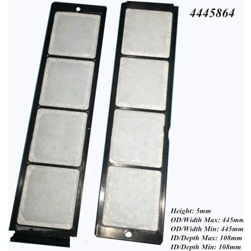 2 pcs Brand Cabin Filter 4445864 External Air Conditioning Filter 4S00687 Replacement Filter For Excavator Bulldozer