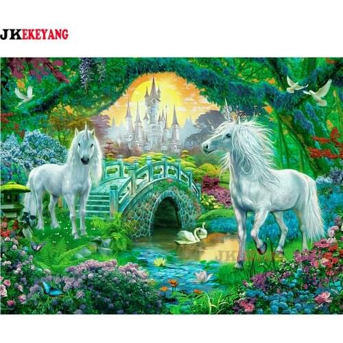 5D Diy diamond painting unicorn Diamond Mosaic sale Rhinestone Embroidery cross stitch Y4247