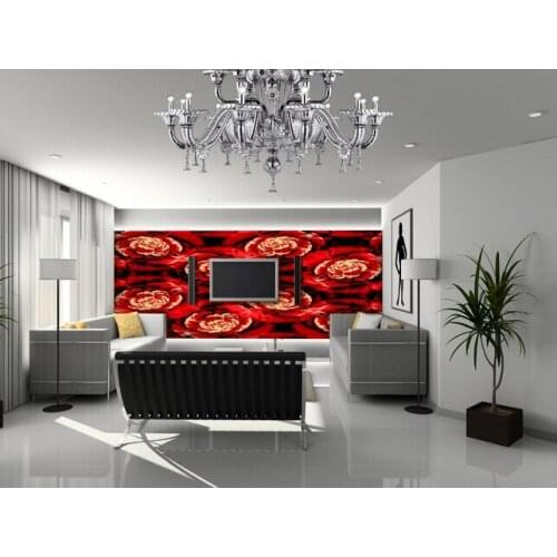 Custom large floral wallpaper, artistic effect FLOWER murals for bedroom living room TV wall waterproof vinyl papel DE parede