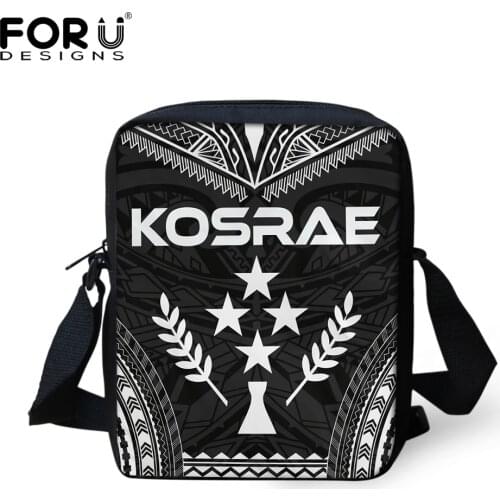 FORUDESIGNS Kosrae Polynesian Tribe Design Vintage Woman Hand Shoulder Bags Ladies Mini Casual Messenger Bags Shoulder Sac Mujer