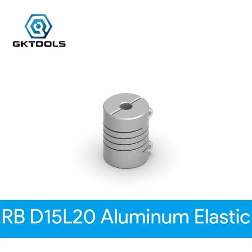 GKTOOLS CNC Coupler Couples OD 15X20mm ID 3/3.17/4/5/6//6.35/8mm Aluminium Stepper Motor Flexible Shaft Coupling