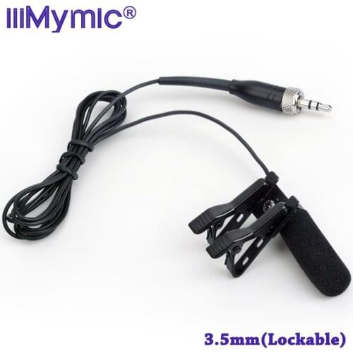 IiiMymic Long Range Sound-absorbing Pro Lapel Mini Condenser Microphone for Sennheiser Wireless Transmitter 3.5mm Screw Jack