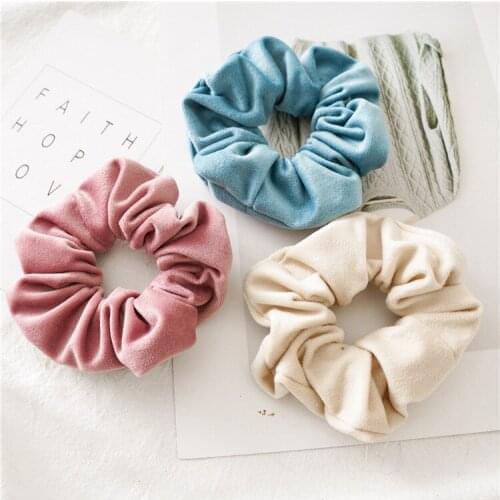 Autumn and Winter Girls'Beautiful Hair Rings Plaid Elastic HairBands Accessories Scrunchies Hair Rope headband headwear