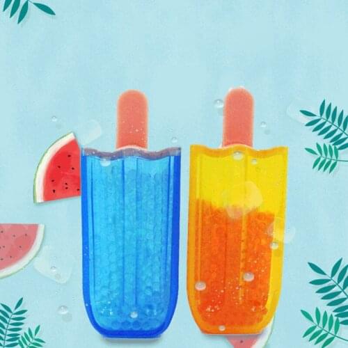 Summer Ice Bead Popsicle Rubber Chewing Dog Toys Puppy Interactive ice-cold Cool Down Toys Tooth Grinding & Training Pet Toy