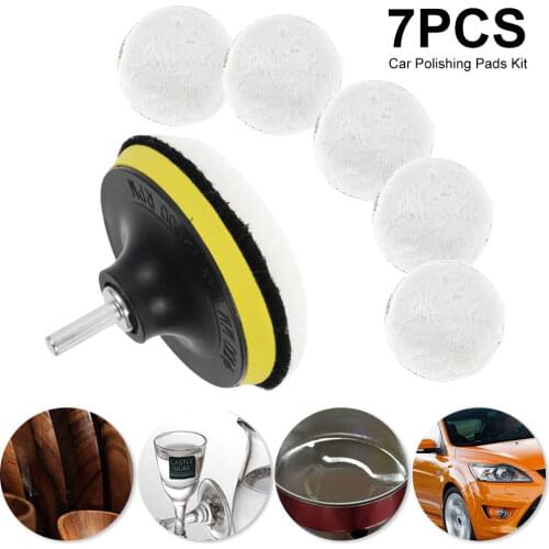 7 pcs Polishing Pad For Car Polisher 4 Inch Polishing Circle Buffing Pad Tool Kit For Car Polisher Discs Auto Cleaning Goods